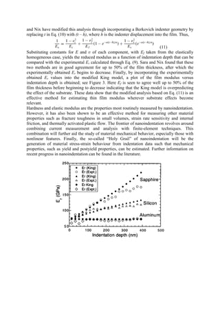 Review on evaluation mechanical properties of materials for mems | PDF