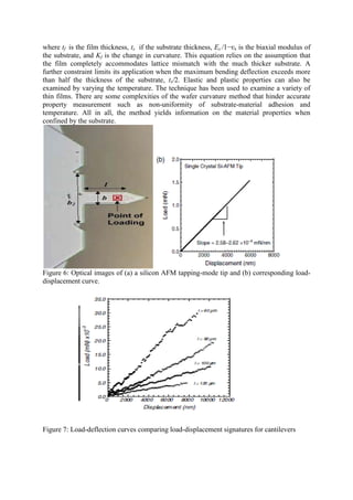 Review on evaluation mechanical properties of materials for mems | PDF
