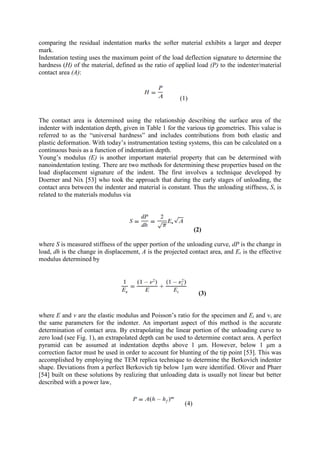 Review on evaluation mechanical properties of materials for mems | PDF