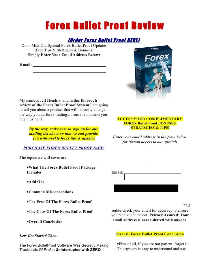Forex bulletproof