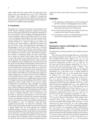 Review on the hvac system modeling types and the shortcomings of their ...