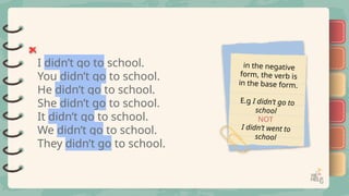Comprehensive Guide to Past Simple Tense: Regular and Irregular Verbs ...