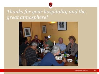 Thanks for your hospitality and the great atmosphere! 