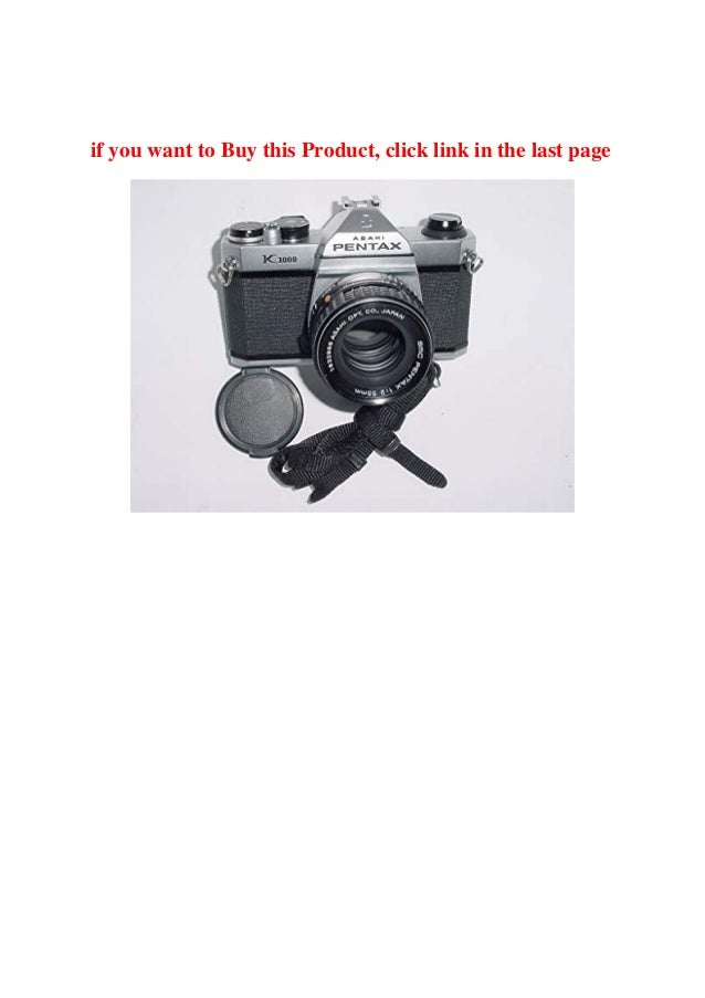 Review Pentax K1000 With 50mm F2 Slr Film Camera 35mm Serviced Disc