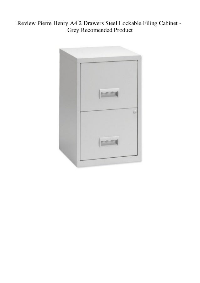 Review Pierre Henry A4 2 Drawers Steel Lockable Filing Cabinet Grey