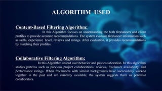 Freelancing and Hirer Website Using Content-Based and Collaborative ...