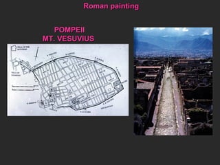 POMPEII MT. VESUVIUS Roman painting 