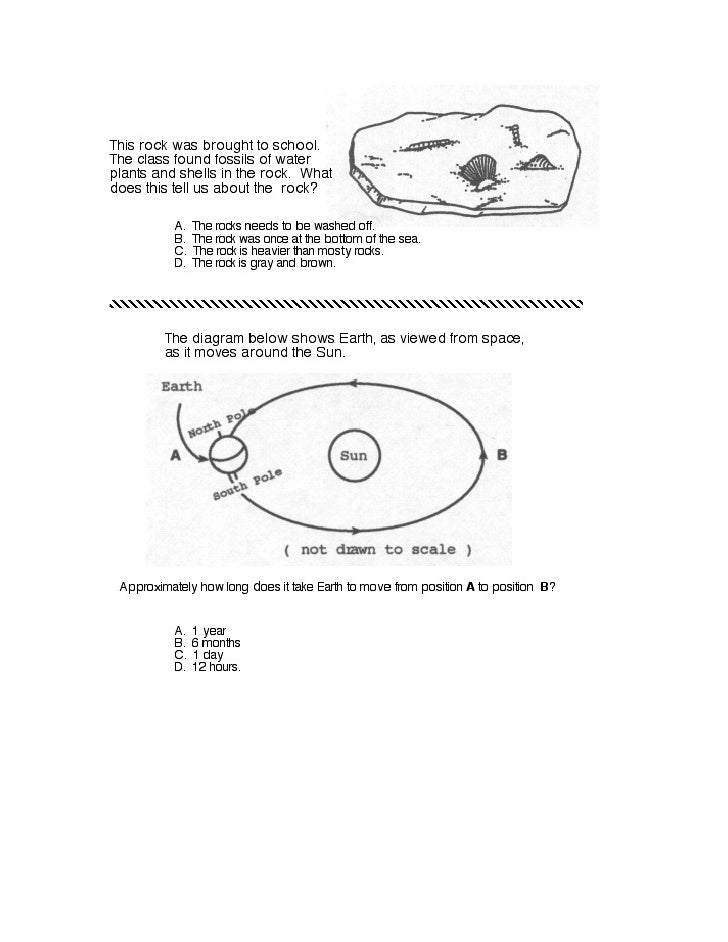 Elementary science (Review questions)