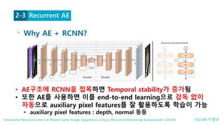(Paper Review) Reconstruction of Monte Carlo Image Sequences using a ...