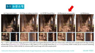 (Paper Review) Reconstruction of Monte Carlo Image Sequences using a ...