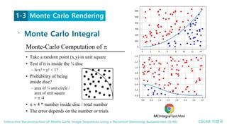 (Paper Review) Reconstruction of Monte Carlo Image Sequences using a ...
