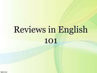 Reviews in English
101
 