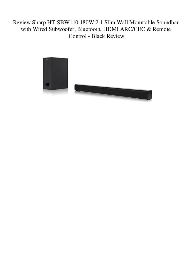 sharp slim sound bar