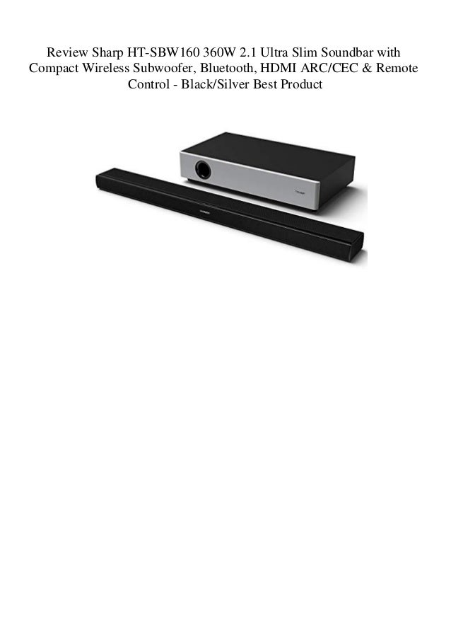 sharp slim sound bar