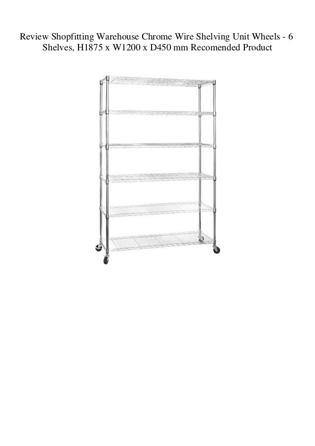 Review Shopfitting Warehouse Chrome Wire Shelving Unit Wheels 6 She…