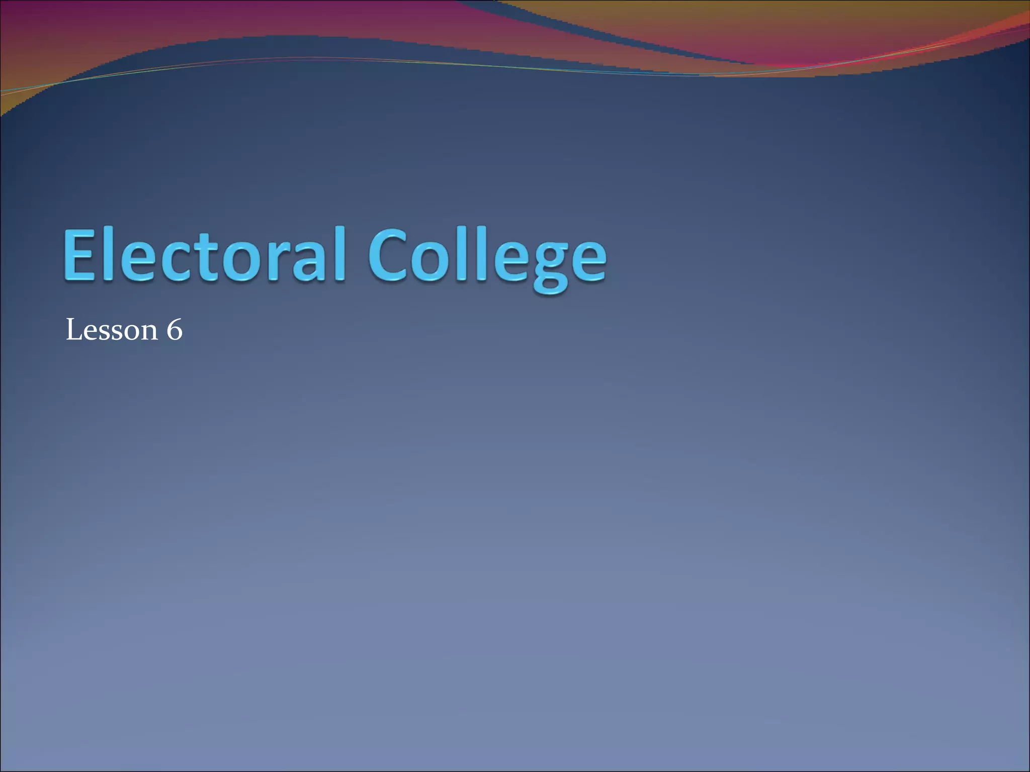 Lesson 6 