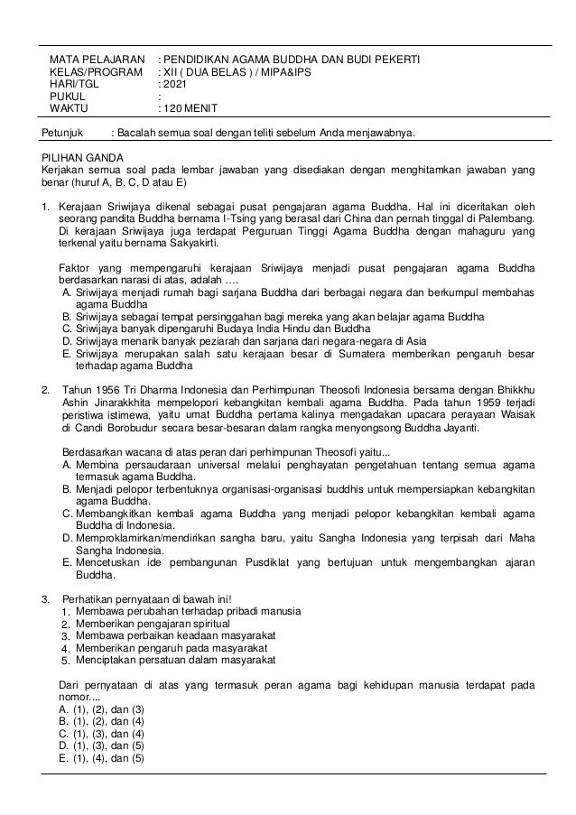 Review Soal Sma Tmi Doc