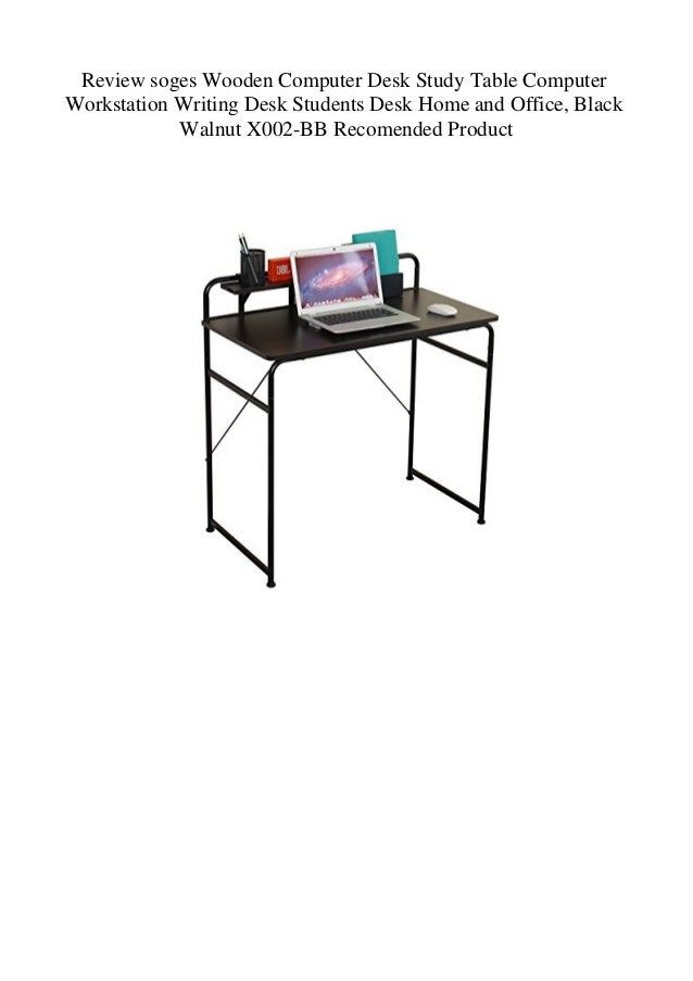 Review Soges Wooden Computer Desk Study Table Computer Workstation Wr