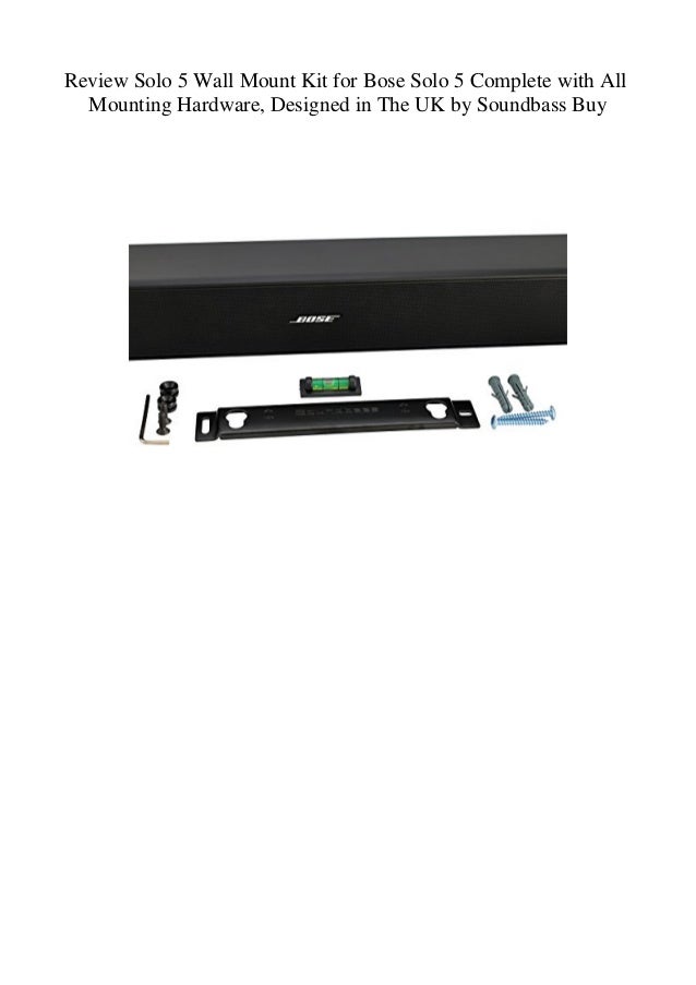 bose solo 5 mount