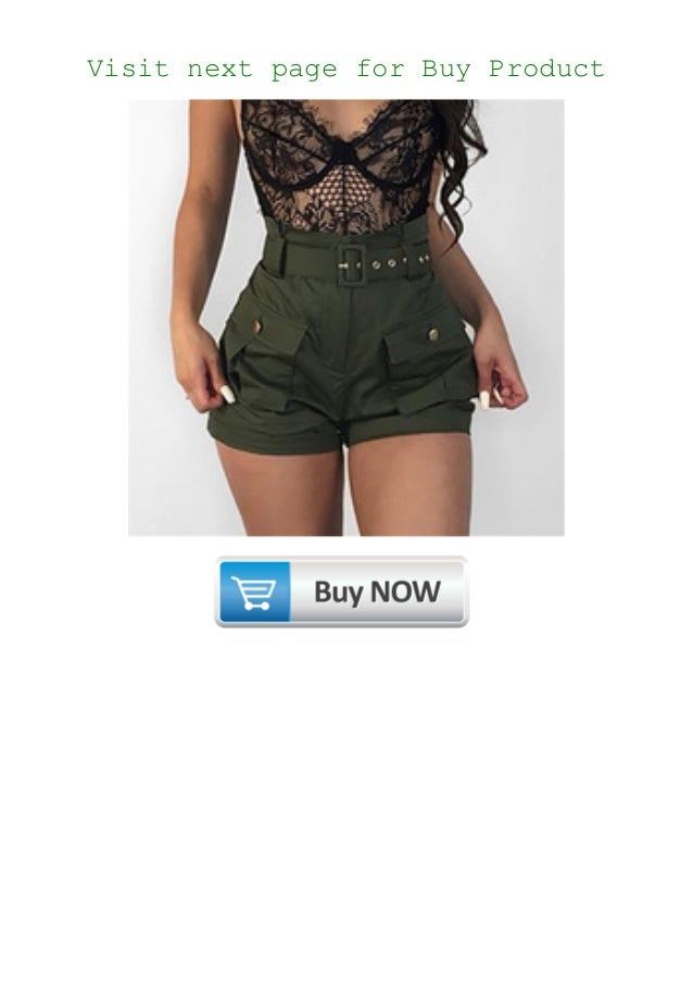 army green high waisted shorts