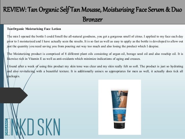 tan organic serum