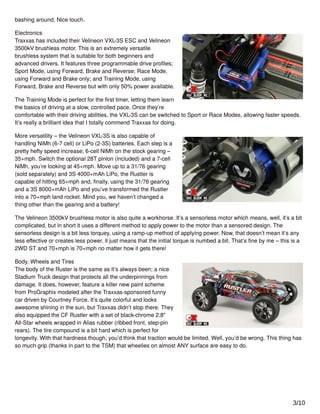Review: Traxxas Rustler VXL RTR Courtney Force Edition PDF