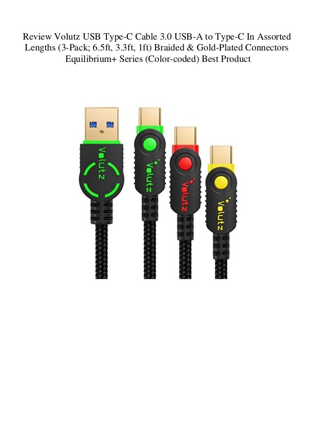 Review Volutz Usb Type C Cable 3 0 Usb A To Type C In