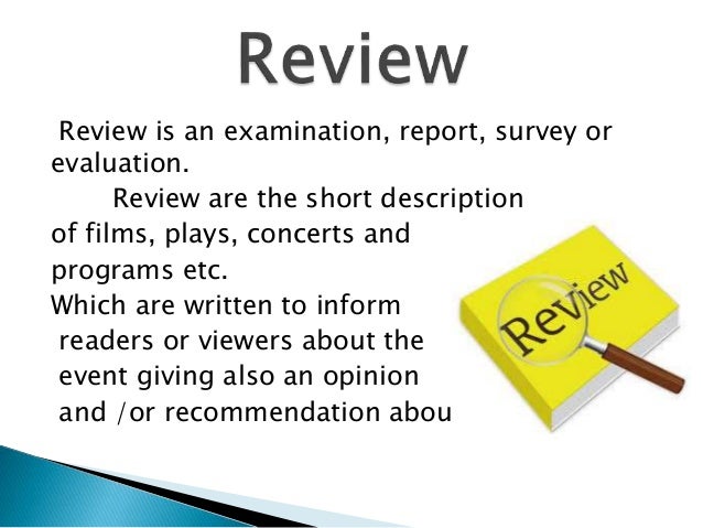 presentation on review writing