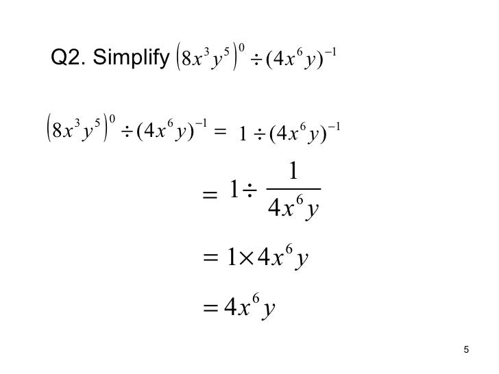 Review Zero And Negative Law Of Indices