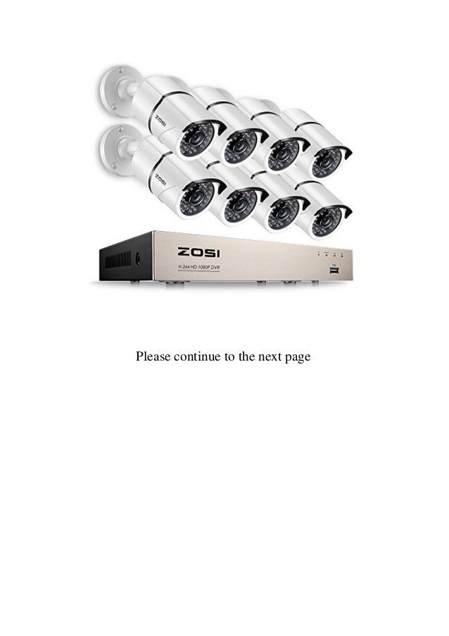 Review ZOSI 1080P Security Camera System 8 Channel CCTV System Recorder