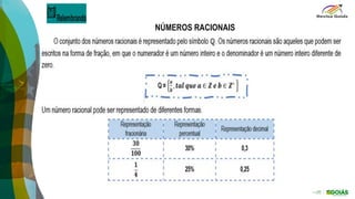 NÚMEROS RACIONAIS
 
