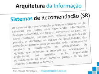 Arquitetura da Informação




Prof. Thiago Akira Ogura | thiago@8020mkt.com.br
 