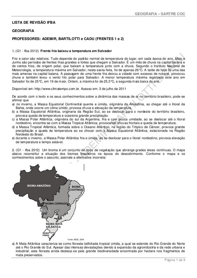 Revisao geografia