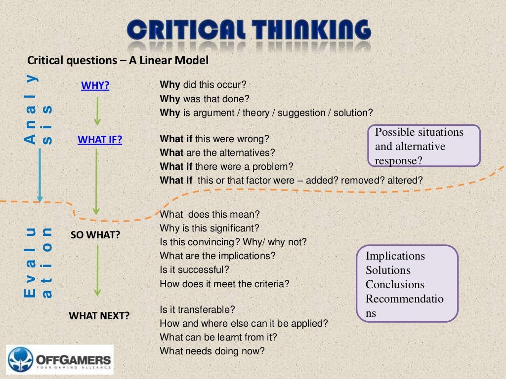 example of case study for critical thinking