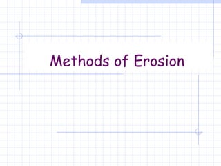 Methods of Erosion   