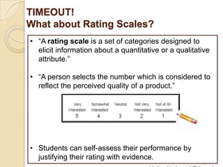 Attributes Rating Scale Revised using rubrics to facilitate self-assessment and self-reflection ...