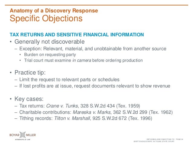 obtaining and objecting to written discovery in texas state court trial objections cheat sheet
