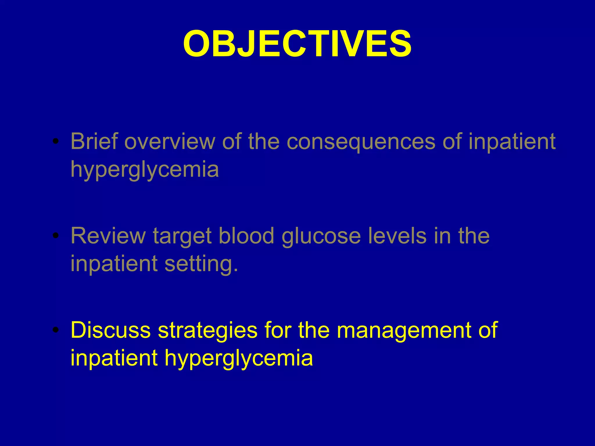 Revised Approach to the Inpatient Management of Diabetes 2016 June 14 ...