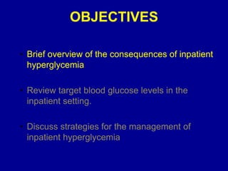 Revised Approach to the Inpatient Management of Diabetes 2016 June 14 ...
