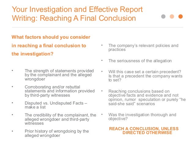 writing-effective-investigation-reports