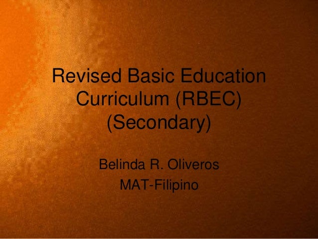 Revised Basic Education Curriculum curriculum-framework-general-education-curriculum-renewal-archived