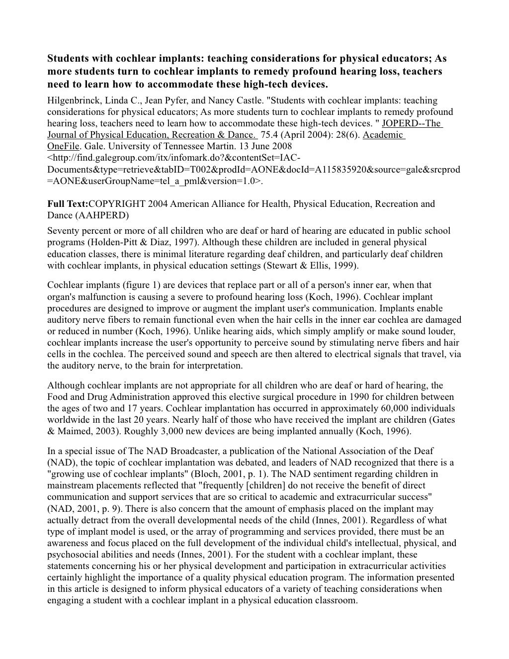 Chicago style annotated bibliography title page image