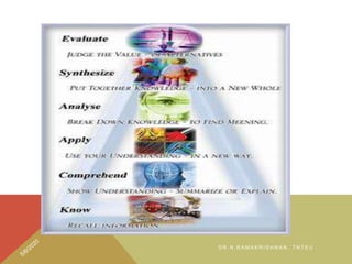 Revised blooms taxonomy | PPT