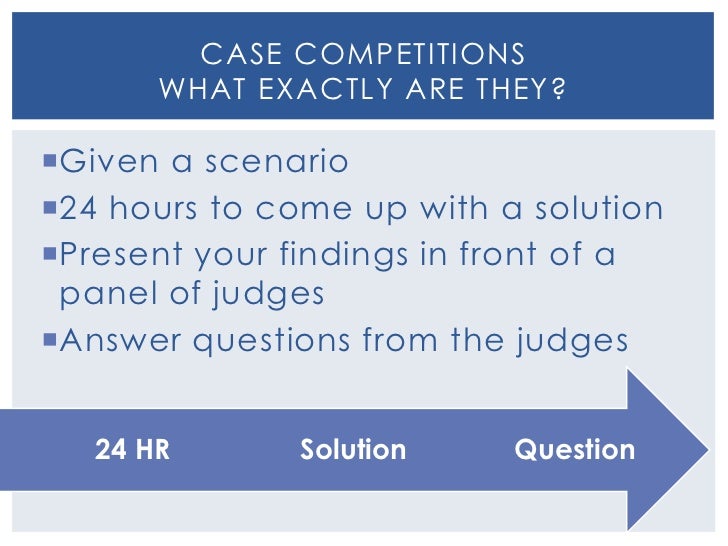 Revised case competition 101