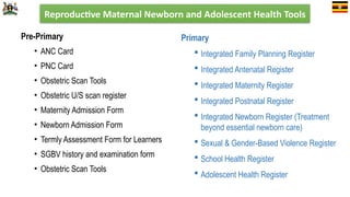 Revised changes to the MNCH registers and Cards July 2024.pptx