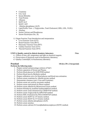 Revised Curriculum of Certificate in Medical Laboratory Technology(CMLT ...