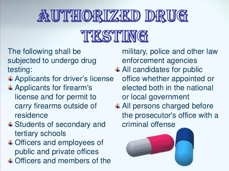 Revised dangerous drug act