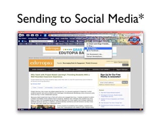 Sending to Social Media*
 