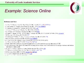 Example: Science Online 