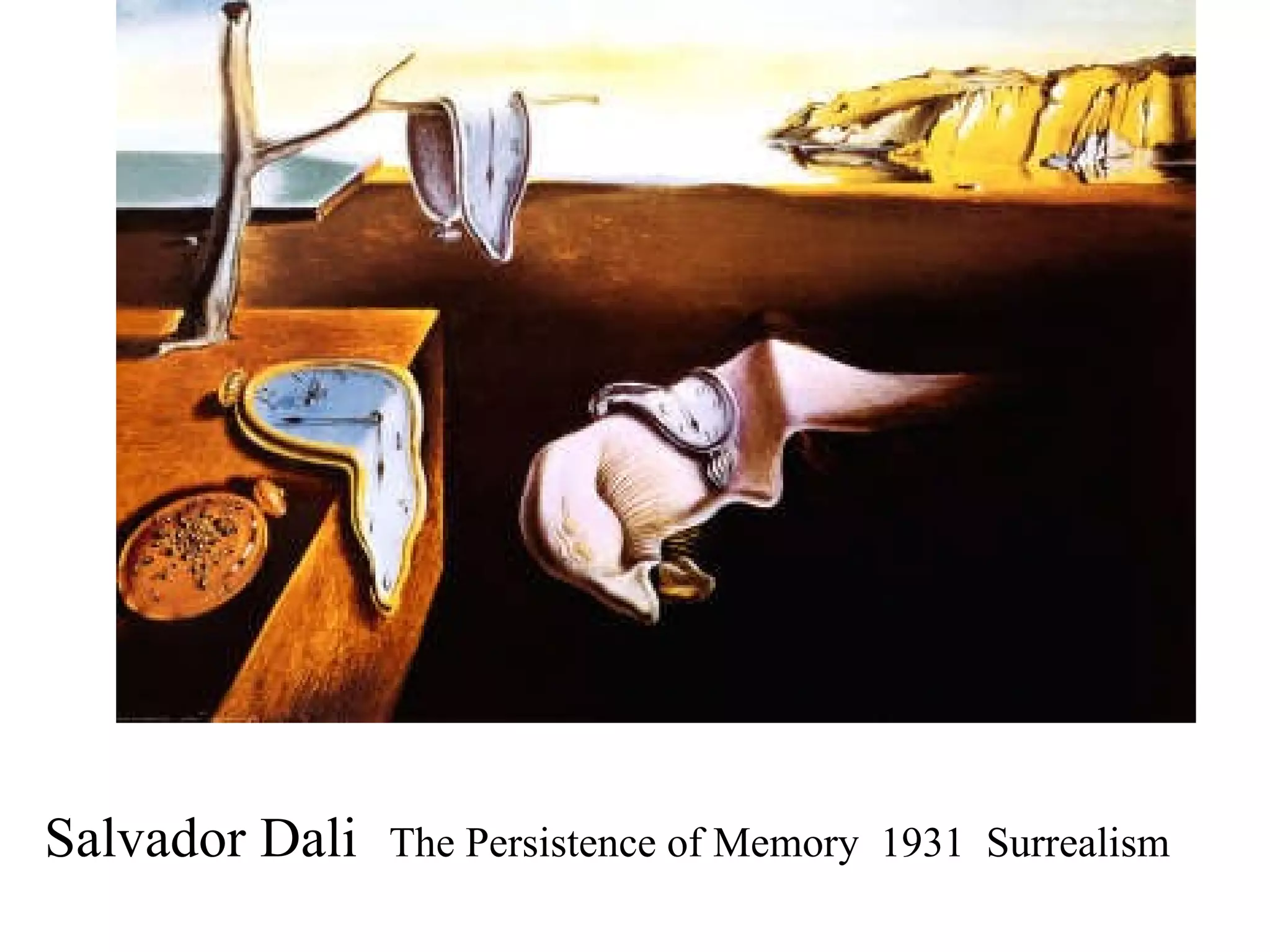 Salvador Dali   The Persistence of Memory  1931  Surrealism  